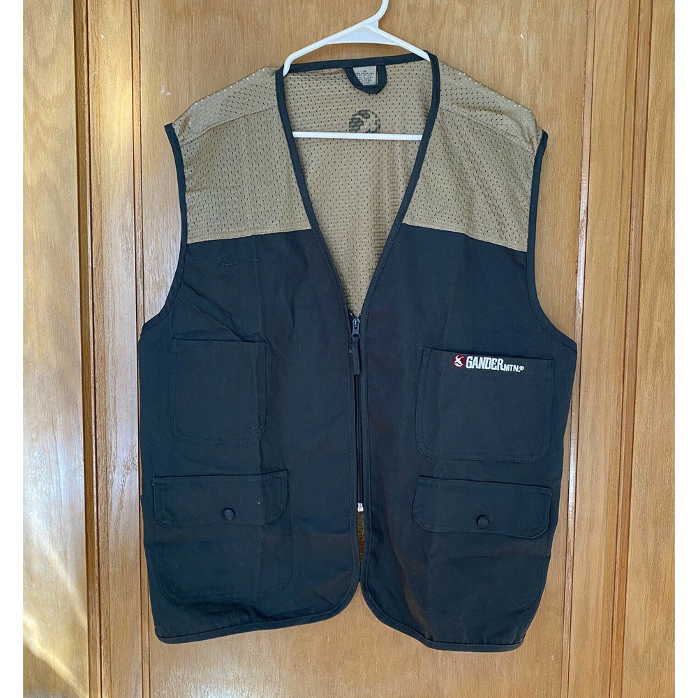 Gander Mountain Sportsman Hunting Fishing Vest - Large, Green and Tan